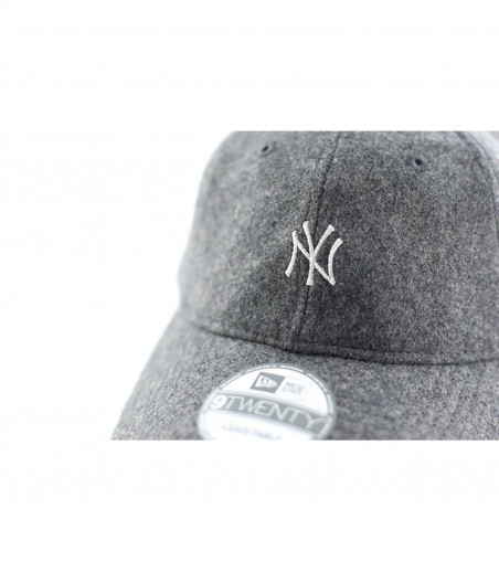 Casquette NY laine grise